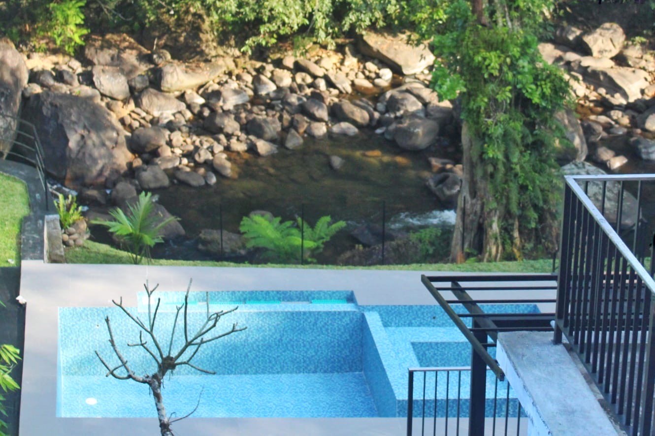 Pool and river view